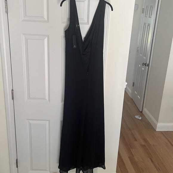 Lulus Long Black Dress, Never Worn - Picture 5 of 8